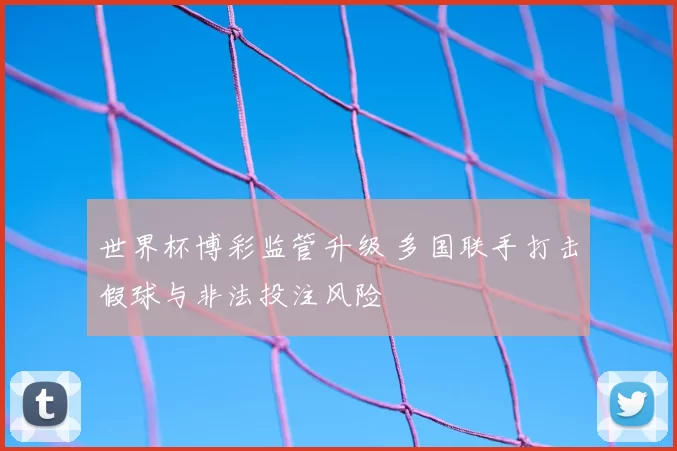 世界杯博彩监管升级 多国联手打击假球与非法投注风险