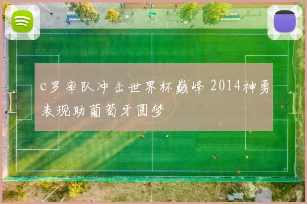 c罗率队冲击世界杯巅峰 2014神勇表现助葡萄牙圆梦