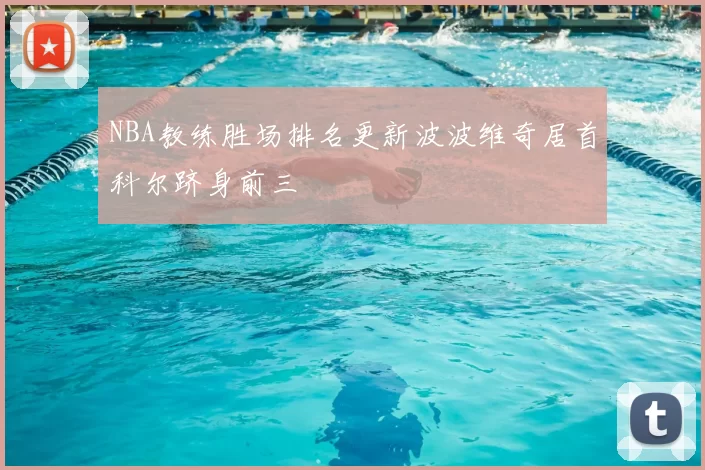 NBA教练胜场排名更新波波维奇居首科尔跻身前三