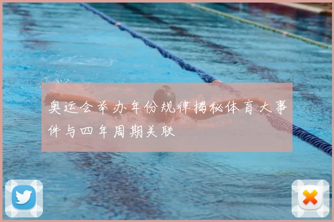 奥运会举办年份规律揭秘体育大事件与四年周期关联